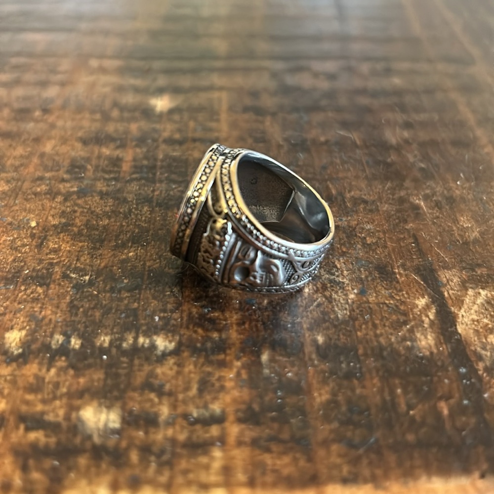 Mens Medusa Head Skull Ring size 8 - Picture 4 of 4